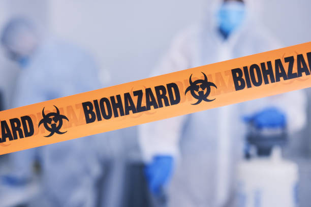 Professional Biohazard Cleanup technician working in Courtland, VA